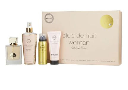 Estuche Armaf Club de Nuit Mujer 4pzs 105ml EDP+Splash+Crema+Body Spray